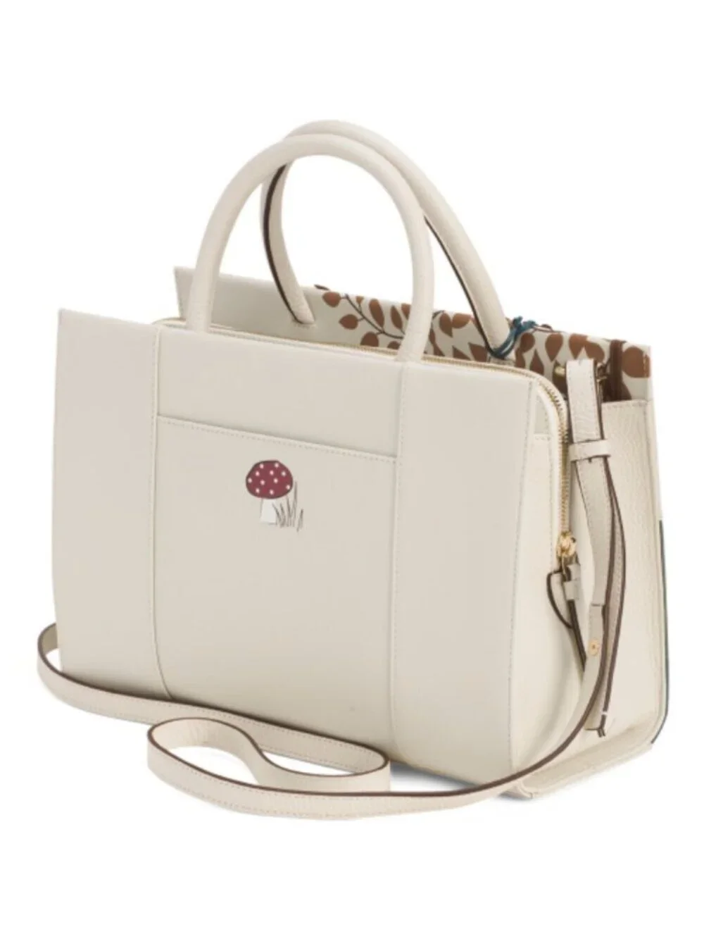 RADLEY LONDON Leather Autumn Leaves Medium Zip And Open Top Satchel
